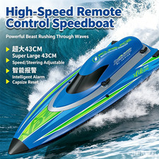Control Remoto Alta Velocidad Lancha Rápida Motor Sin Escobillas Alta Potencia Agua Modelo Juguetes