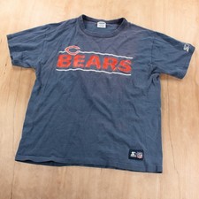 vtg 80s 90s usa made single stitch LARGE starter chicago bears faded distressed