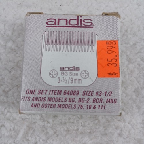Andis BG Size #3-1/2 Clipper Blade 9mm Silver Head Unisex 64089 - 第 2/8 張圖片