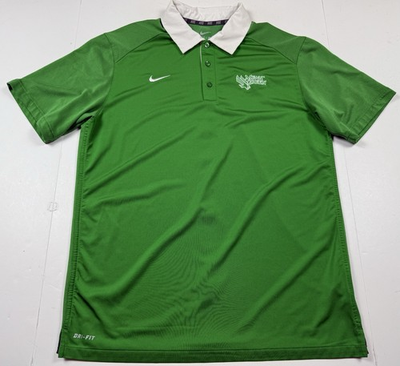 #ad Nike Green North Texas Mean Green Polo Shirt Large $17.98