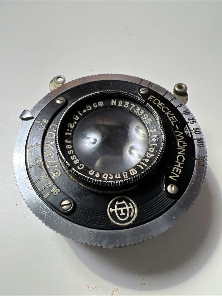 F Deckel Munchen Compur Shutter Steinheil Cassar 50mm 1:2.9 Lens Medium Format - Image 3 of 4