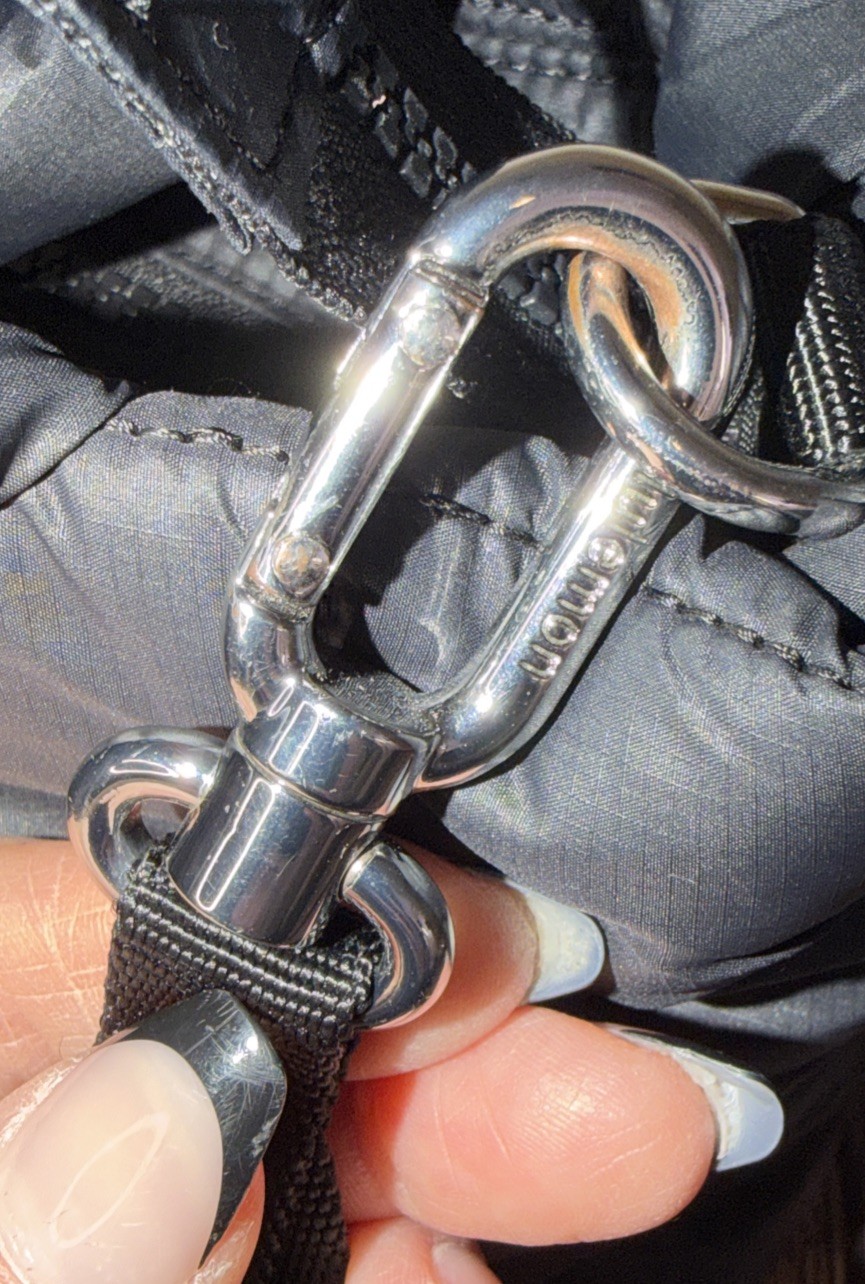 Lululemon Quilted Grid Solid Black Crossbody Bag … - image 6