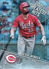 2022 Topps Series 1 Jesse Winker 2021's Greatest Hits No. 21GH-14 Reds