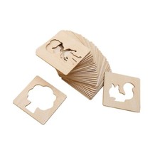 20x Drawing Stencils Painting Templates Wood