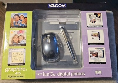 Wacom Graphire 4 Tablet Mouse Pen Holder 4x5 Digital Photo Edit ( CTE440B)