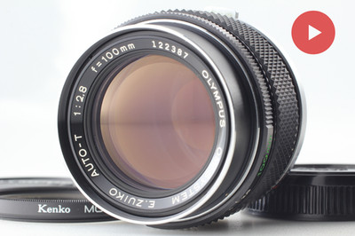 【 NEAR MINT++ 】Olympus OM-SYSTEM E.ZUIKO AUTO-T 100mm f/2.8 MF Lens From JAPAN