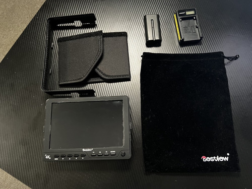 Bestview S7 7” 4K Camera Field Monitor Sun Hood Battery Charger Kit