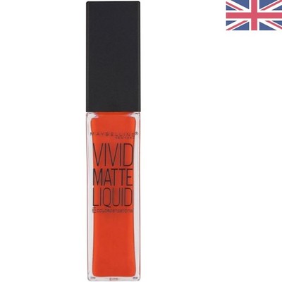 Vivid Matte Liquid Lipstick in Warm Orange - Full Coverage & Moisturizing, 18g
