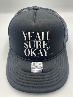 Kelsea Ballerini Official Merch ''Yeah Sure Okay'' Black Otto Trucker Hat Snapback