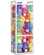 Stuffed Animal Storage Organizer for Kids Room - Large Vertical Zoo Cage with