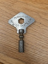 Vintage Chicago Roller Skate Company Barrel Steel Key 2.75  