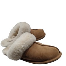 UGG Scuffette II Women's 6 Suede Shearling Slippers Chestnut