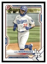 2021 Bowman Draft #BD-134 Luis Rodriguez Los Angeles Dodgers Baseball Card 33830