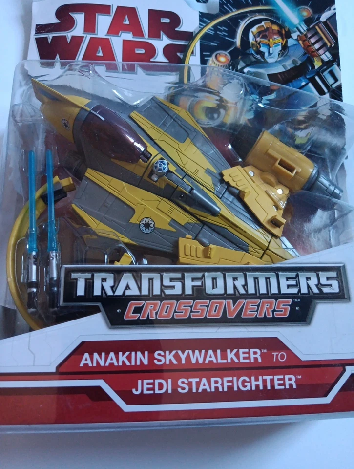 Transformers Crossovers STAR WARS Anakin Skywalker To Jedi Starfighter 2009 NEW  - Image 2 of 4