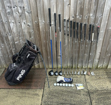PING GOLF CLUBS FULL SET MENS RH + BAG + ACCESSORIES REGULAR FLEX