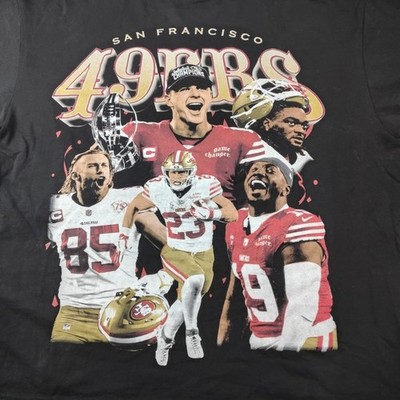 San Francisco 49ers Game Changer T Shirt Mens XL Black 2024 Heavy Cotton EUC S/S