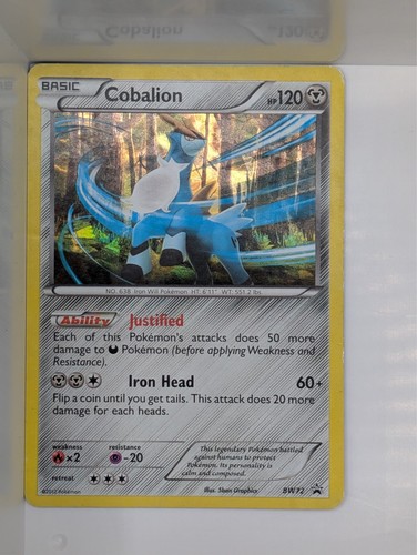 Pokemon TCG Cobalion BW72 Black & White Black Star Promo English MP/HP Card