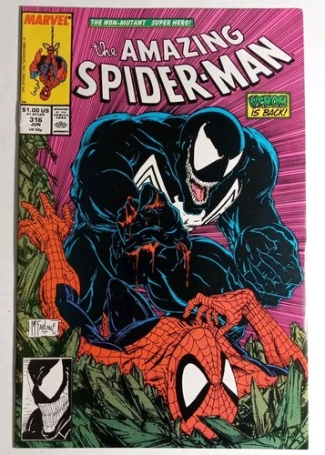 The Amazing Spider-Man #316 1st Venom Cover Todd Mcfarlane (1989) VF+