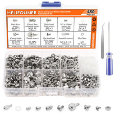 480 Pieces Computer Standoffs Screws Assortment Kit for 2.5" SSD, Hard Drive,...