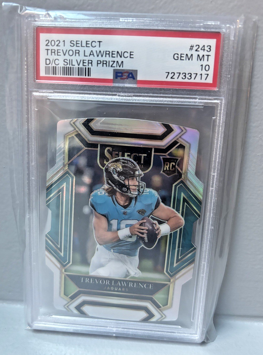 Trevor Lawrence Panini Select #243 Die-Cut Silver