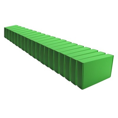Green Shipping Packaging L10xW8xH2.8 Inch Hard Corrugated Box Wrap Party