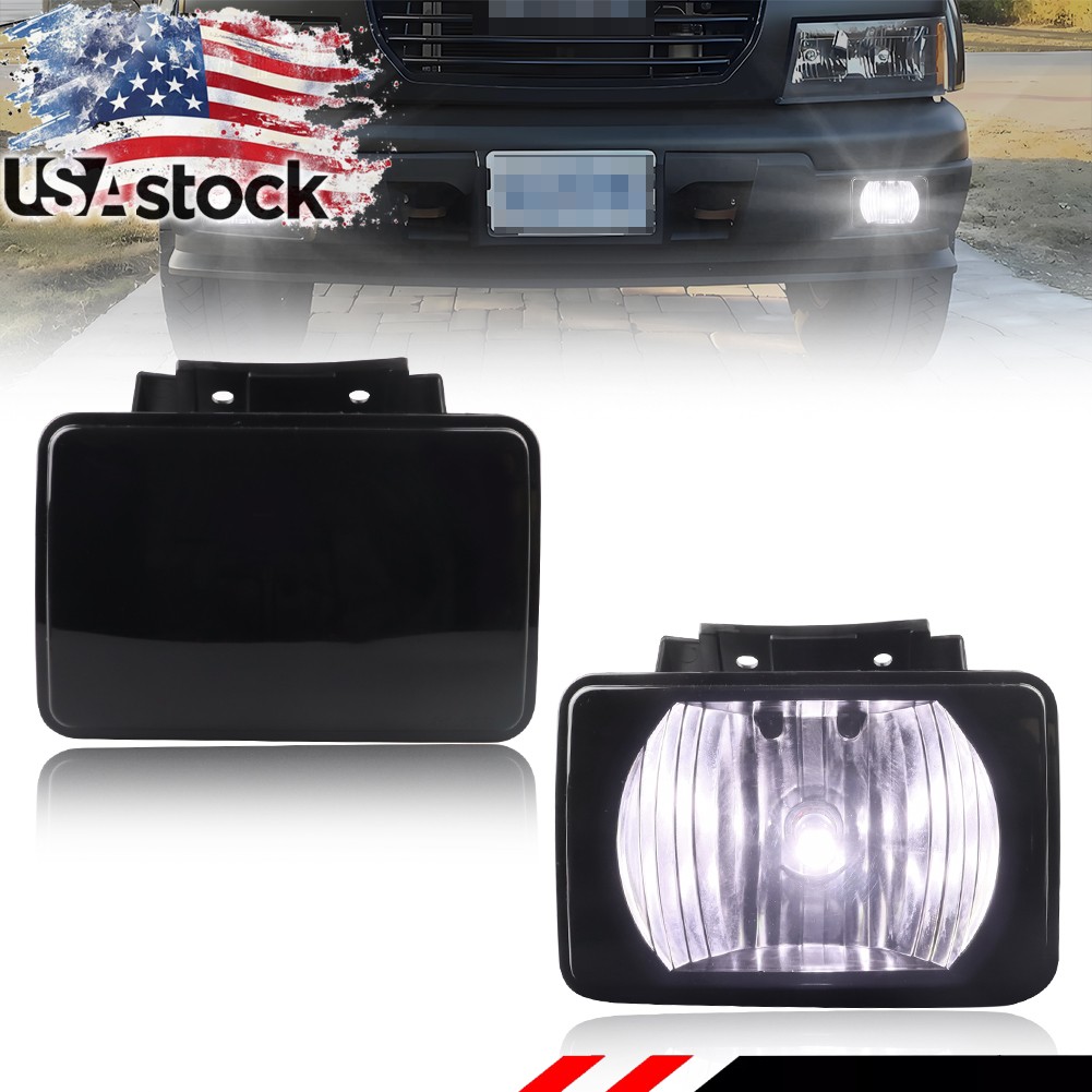 2X Smoked Lens Bumper Driving LED Fog Lights For 04-12 Chevy Colorado/GMC Canyon