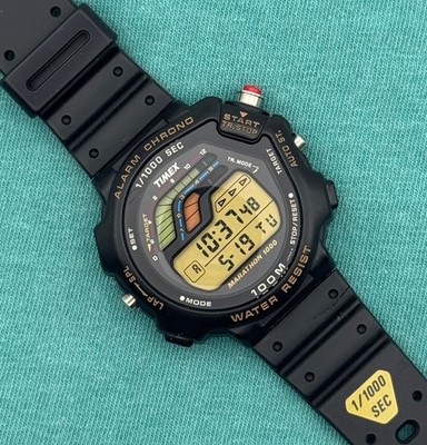 Vintage Timex Marathon 1000 STR-1000 Speed Trainer Digital Watch - ALL ORIGINAL!