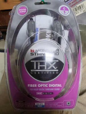 Monster Digital Fiber Optic Digital 4ft THX Certified New Original Packaging
