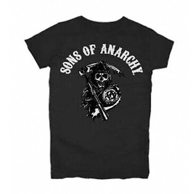 Ladies Junior's Sons of Anarchy TV Show Reaper Logo Lightweight T-shirt