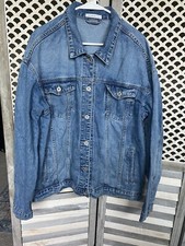 Canton Walker Denim Jacket Light Washed Button Down- Women’s Xl -nwt $45.99