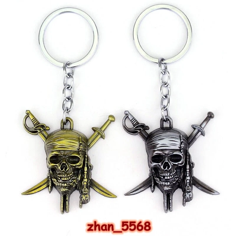 Pirates of the Caribbean Jack Sparrow Skull Logo Key Chains