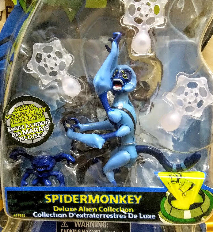Bandai BEN 10 Alien Force - Deluxe Spider Monkey Swap Scented Clay Included Rare | eBay