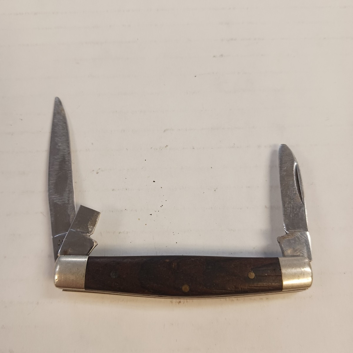 中古品で買った、昔のナイフ Vintage 1980s Browning 311 Seki Japan 2.75 Wood Handle Folding