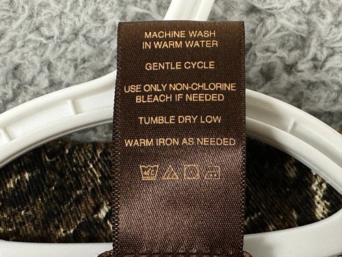 Multiples coat womens medium brown full zip stretch denim faux snakeskin pockets - Picture 9 of 12