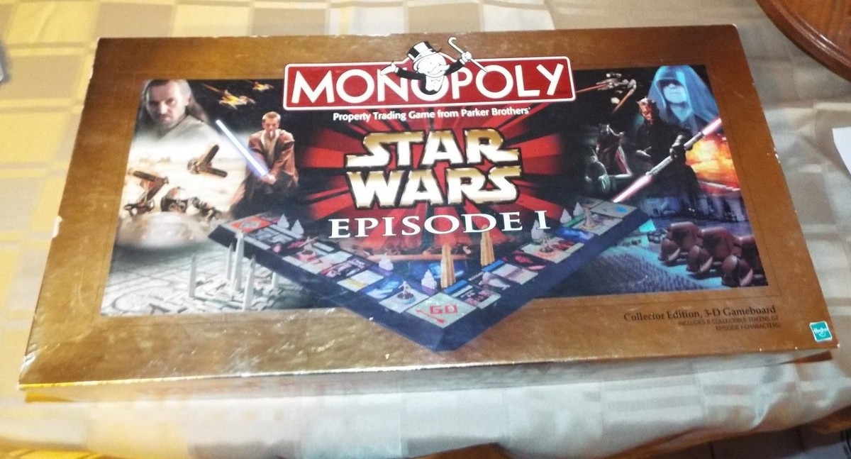 STAR WARS EPISODE 1 MONOPOLY COLLECTOR'S EDITION 3-D GAMEBOARD
