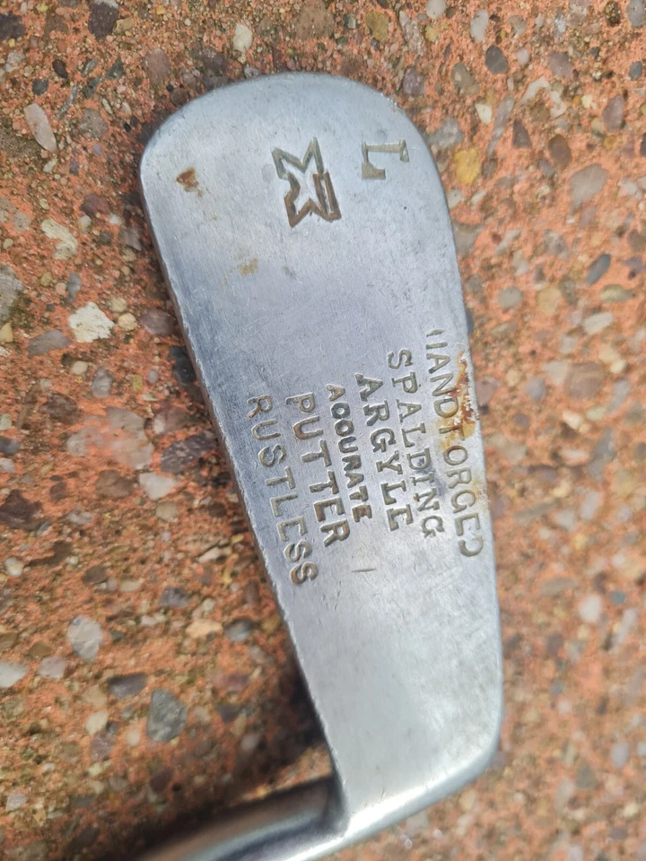 Vintage Spalding Argyll Hand Forged Model L Putter With Wooden Shaft 32.5" - Image 3 of 4