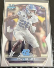 2022 Bowman University Chrome Base #75 Tony Grimes - UNC