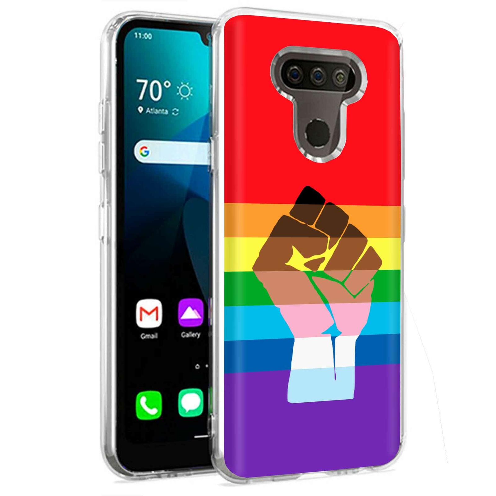 Phone Case for LG Harmony 4,Premier Pro Plus,K41, BLM Pride Print