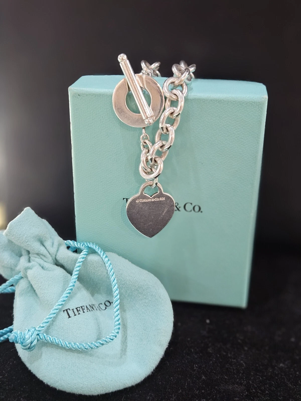Tiffany & Co Heart Tag Toggle Necklace, Tiffany Toggle Necklace 16” Long