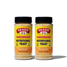 Bragg Nutritional Yeast Seasoning Flakes Vegan Cheese Substitute 9 Ounce