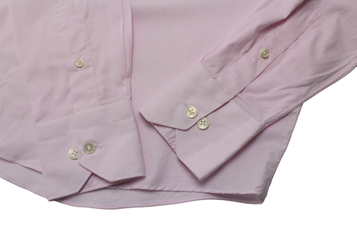 SUITSUPPLY Slim Formal Shirt Men's MEDIUM Button Up Pinstripe Spread Pink - Afbeelding 5 van 7