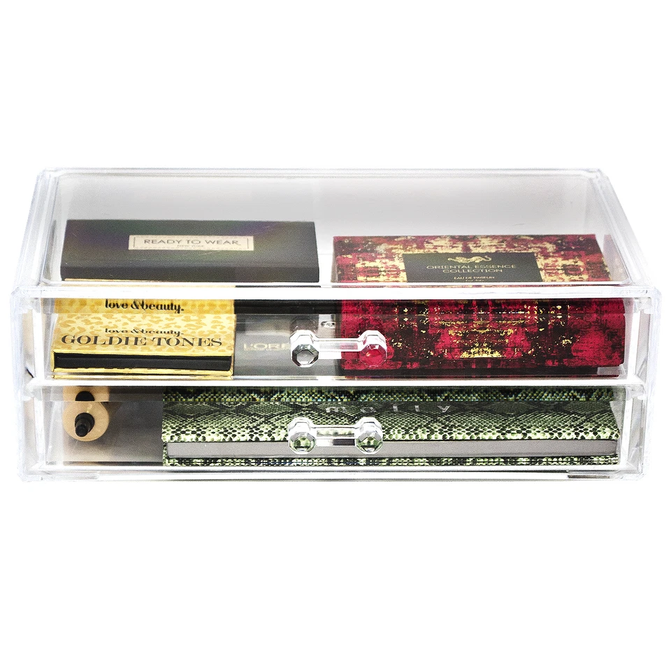 Sorbus Acrílico Cosméticos Maquillaje y Joyería Estuche de Almacenamiento Juegos de Exhibición -Enclavamiento Foto 3 de 4