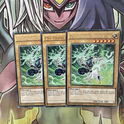 HSRD-DE028 x3 PSY-Rahmen Treiber Rare Top Zustand Yugioh 