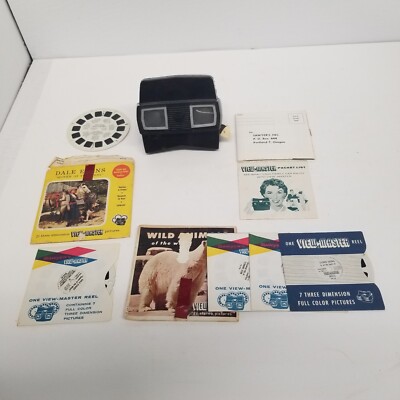Vintage Sawyer's View Master w/ 6 Reels, Wild Animals, Dale Evans Western