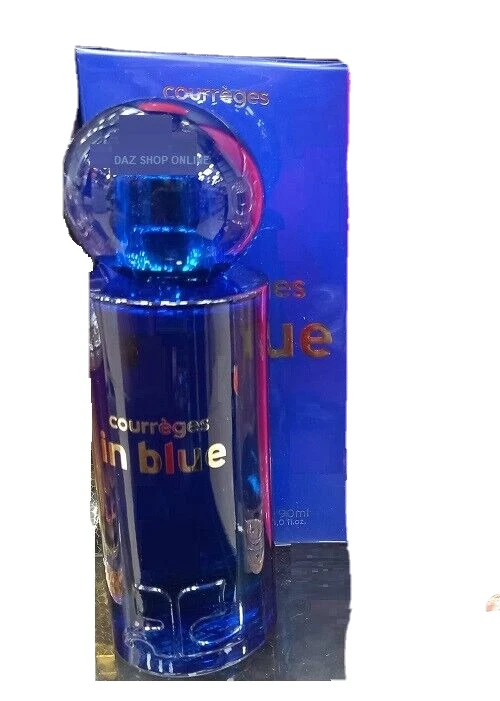 COURRÈGES COURRÈGES IN BLUE EAU DE PARFUM 90 ML (NEUF ET AUTHENTIQUE) - Photo 2/2