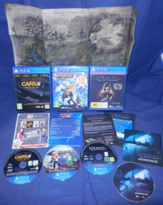 PS4: Project Cars GOTY, Ratchet & Clank, Torment Tides of Numenera Day 1 -2 Disc