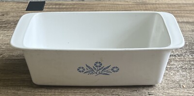 Corning Ware Blue Cornflower Bread Loaf Pan P-315-B 9