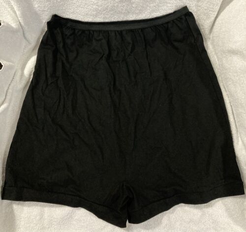 The Vermont Country Store Size 11 Mid-Thigh Underwear 100% Cotton Black - Picture 1 of 3