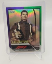 2023 Topps Chrome f1 david coulthard Purple Green Refractor Legends #sp