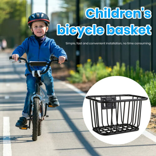Large Capacity Bike Basket Durable Children's Bicycle Front with Easy